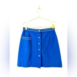 Vintage Koret blue skort nautical
